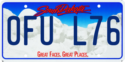 SD license plate 0FUL76