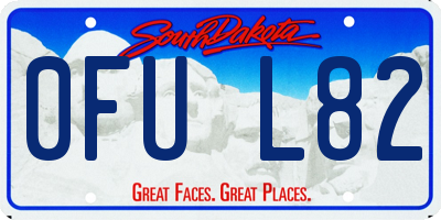 SD license plate 0FUL82