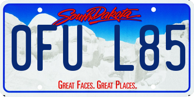 SD license plate 0FUL85