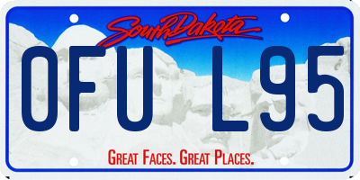 SD license plate 0FUL95