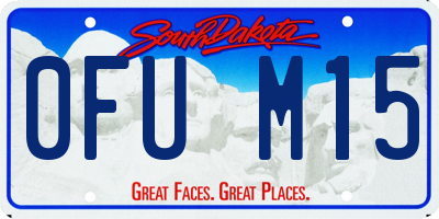 SD license plate 0FUM15