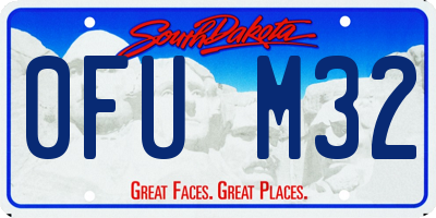 SD license plate 0FUM32
