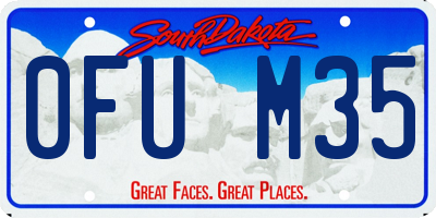 SD license plate 0FUM35