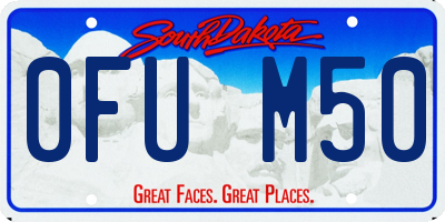 SD license plate 0FUM50