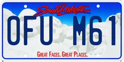 SD license plate 0FUM61