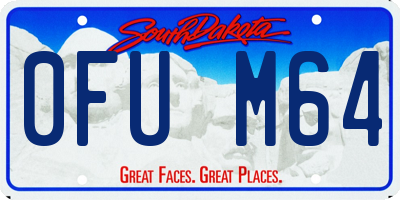 SD license plate 0FUM64