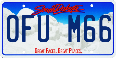 SD license plate 0FUM66