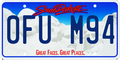 SD license plate 0FUM94