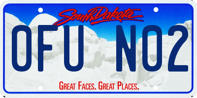 SD license plate 0FUN02