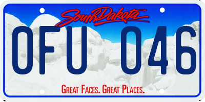 SD license plate 0FUO46