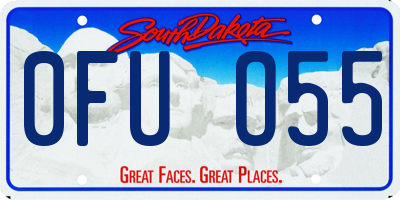 SD license plate 0FUO55