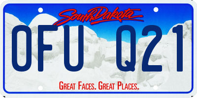 SD license plate 0FUQ21
