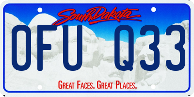 SD license plate 0FUQ33