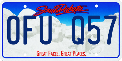 SD license plate 0FUQ57