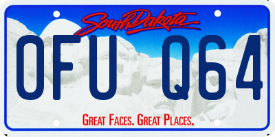 SD license plate 0FUQ64
