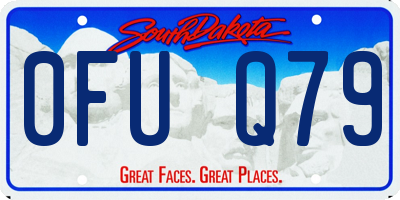 SD license plate 0FUQ79