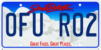 SD license plate 0FUR02