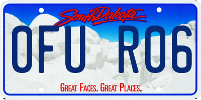 SD license plate 0FUR06