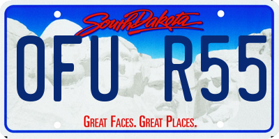 SD license plate 0FUR55