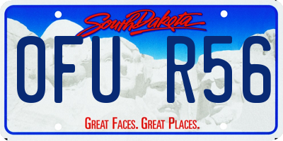 SD license plate 0FUR56