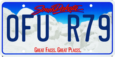 SD license plate 0FUR79