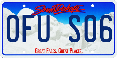 SD license plate 0FUS06