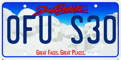 SD license plate 0FUS30