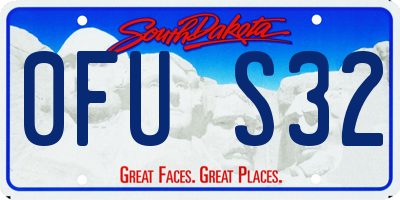 SD license plate 0FUS32