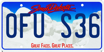 SD license plate 0FUS36