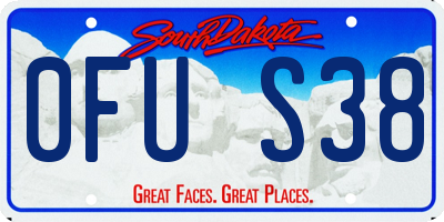 SD license plate 0FUS38