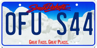 SD license plate 0FUS44