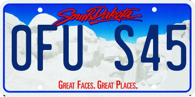 SD license plate 0FUS45