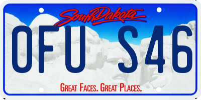 SD license plate 0FUS46