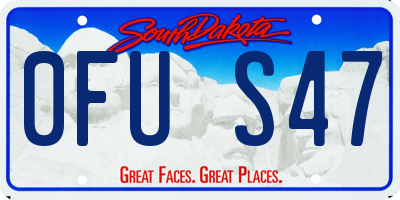 SD license plate 0FUS47