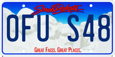 SD license plate 0FUS48