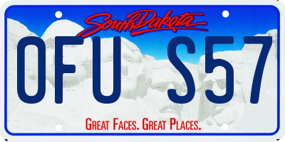 SD license plate 0FUS57
