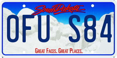 SD license plate 0FUS84