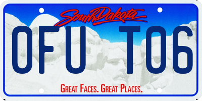SD license plate 0FUT06