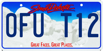 SD license plate 0FUT12