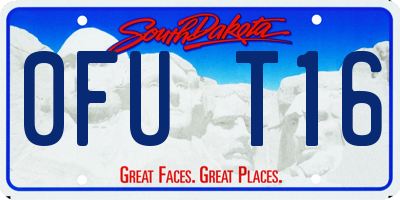 SD license plate 0FUT16