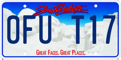 SD license plate 0FUT17