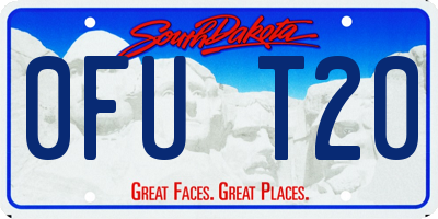 SD license plate 0FUT20