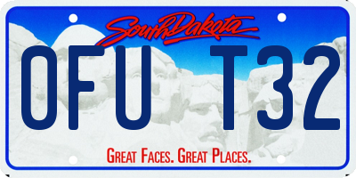SD license plate 0FUT32
