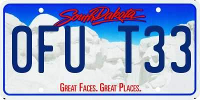 SD license plate 0FUT33