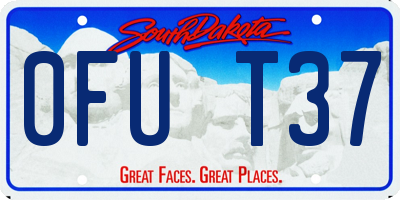 SD license plate 0FUT37