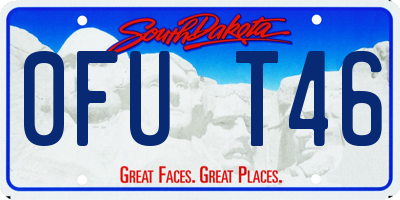 SD license plate 0FUT46