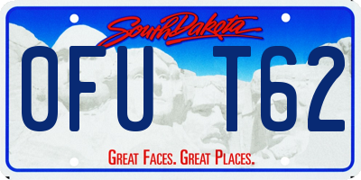 SD license plate 0FUT62