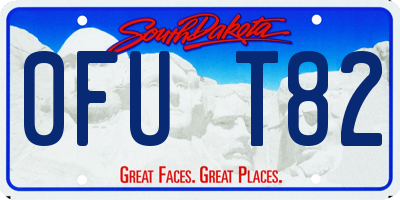 SD license plate 0FUT82