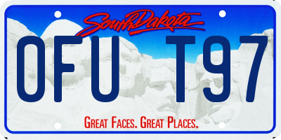 SD license plate 0FUT97