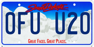 SD license plate 0FUU20